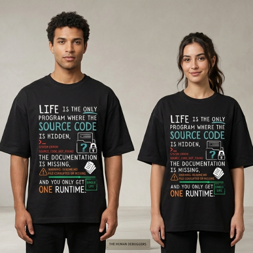 "The Ultimate Runtime" Life & Logic Oversized Standard T-Shirt