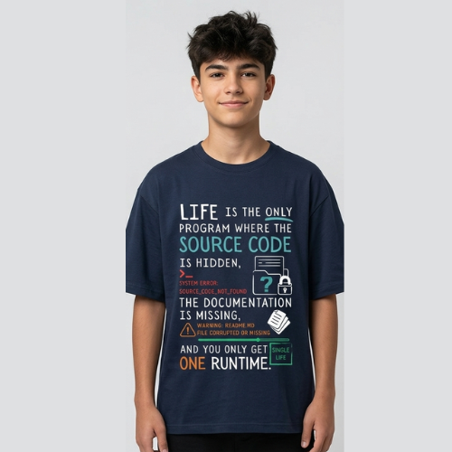 "The Ultimate Runtime" Life & Logic Oversized Standard T-Shirt