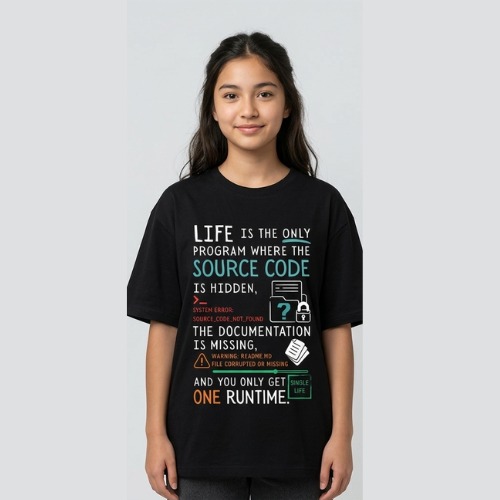 "The Ultimate Runtime" Life & Logic Oversized Standard T-Shirt